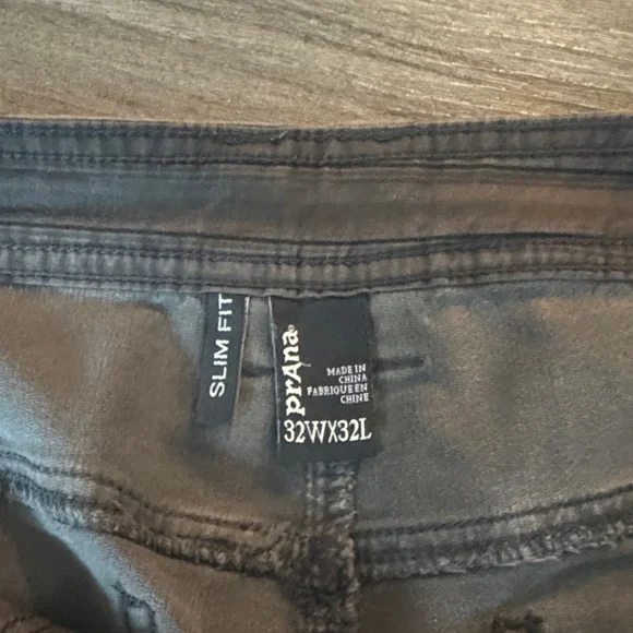 Prana Slim Fit Gray Lightweight Corduroy Pants 32x32 - Picture 2 of 8